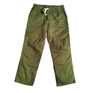 Cat & Jack Boys Green Straight Leg Pants Size 7 Elastic waistband with drawstrin